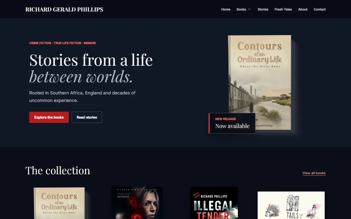 Richard Gerald Phillips’s author website presenting books and stories.